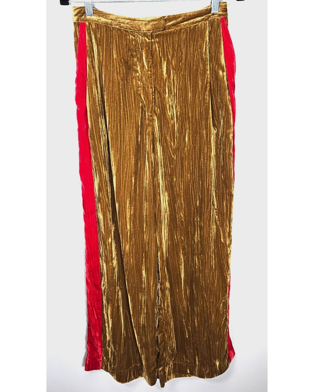 FARM Rio x Anthropologie Velvet Wide-Leg Pants