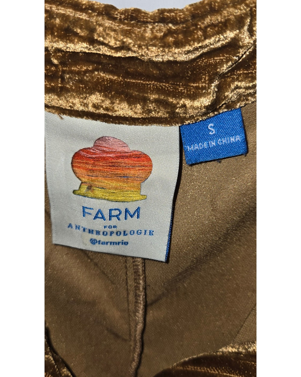 FARM Rio x Anthropologie Velvet Wide-Leg Pants