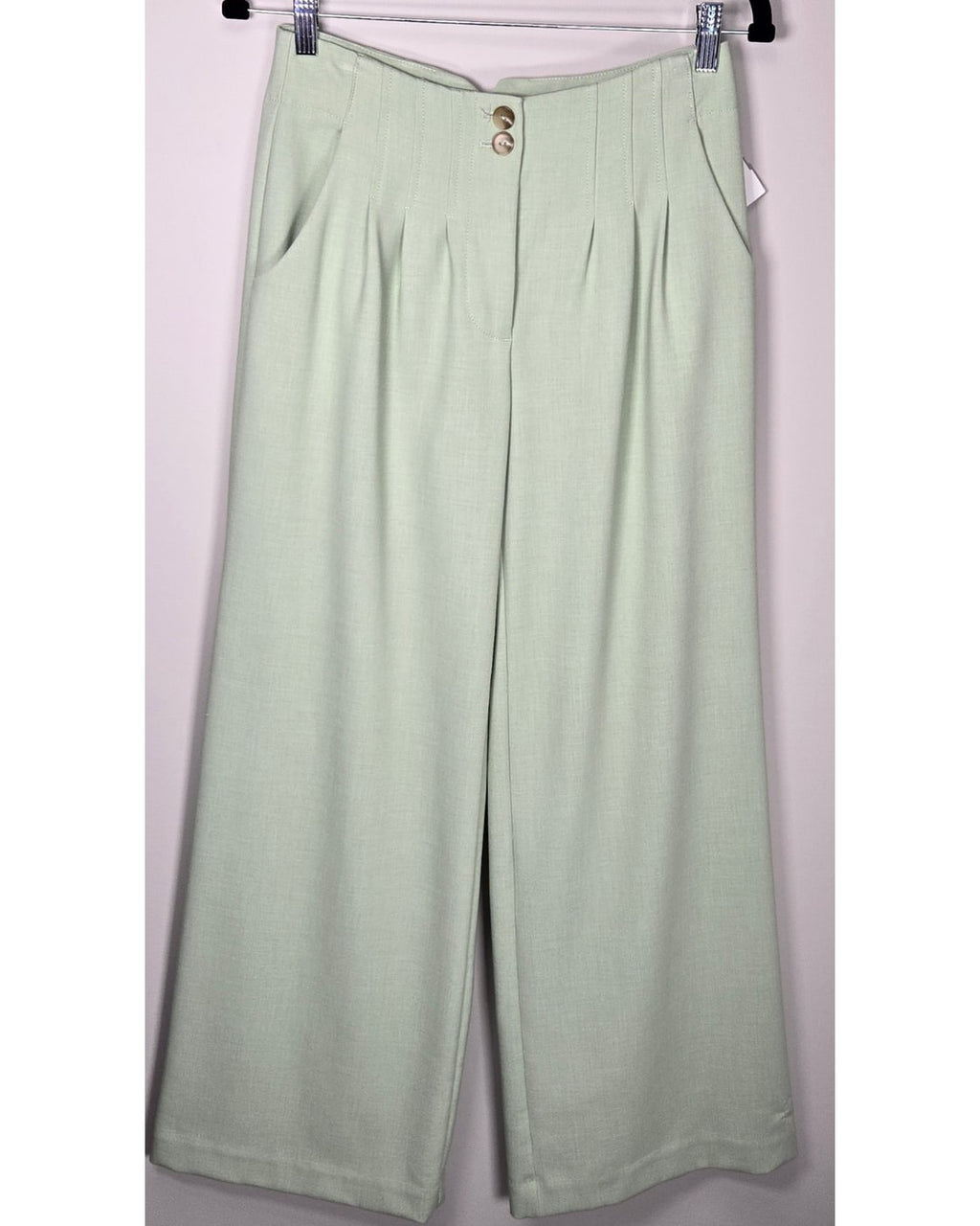 Maeve Pleated Wide-Leg Trousers