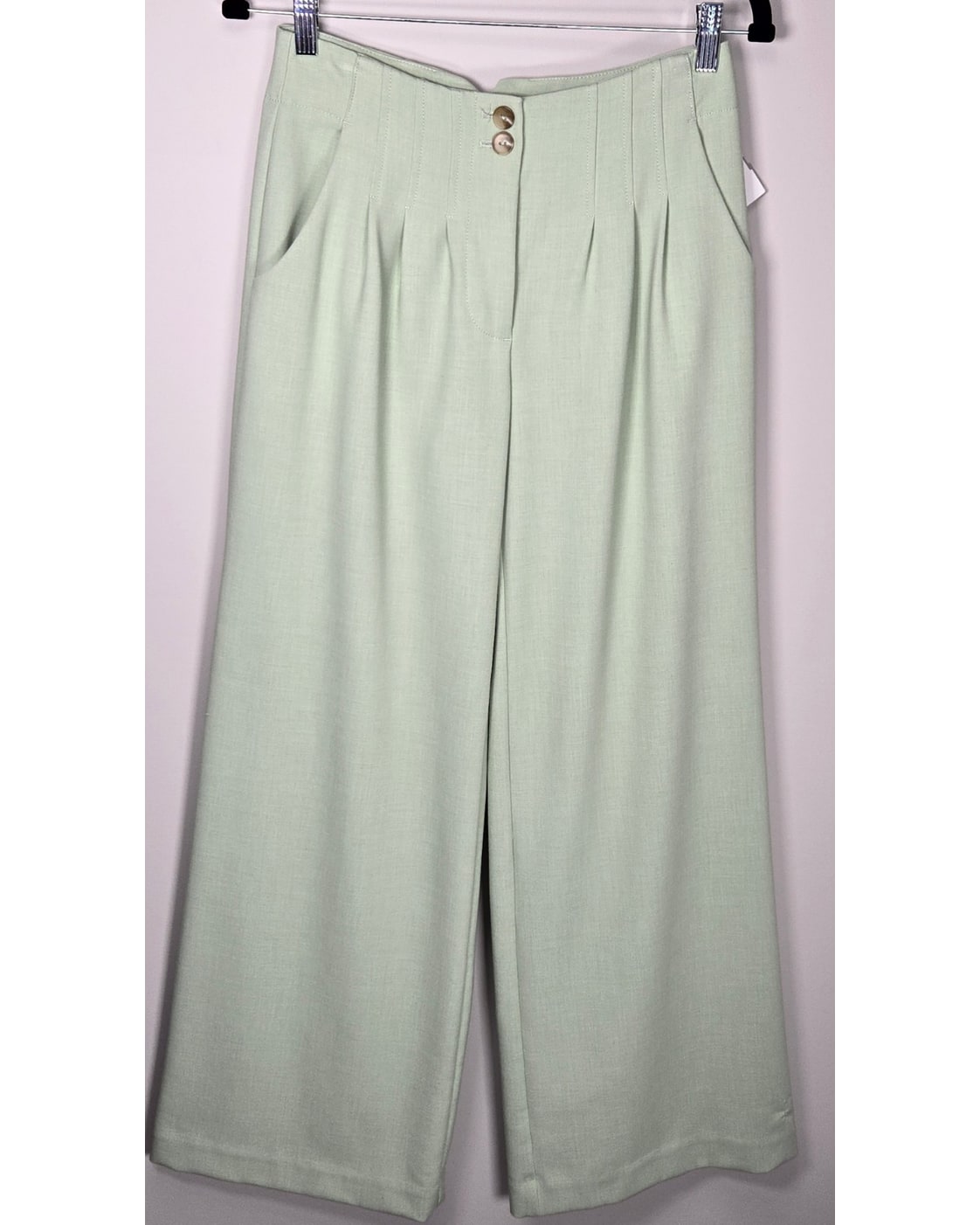 Maeve Pleated Wide-Leg Trousers