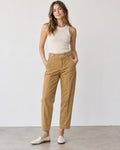 Maeve Utility Flap-Detail Straight-Leg Pants