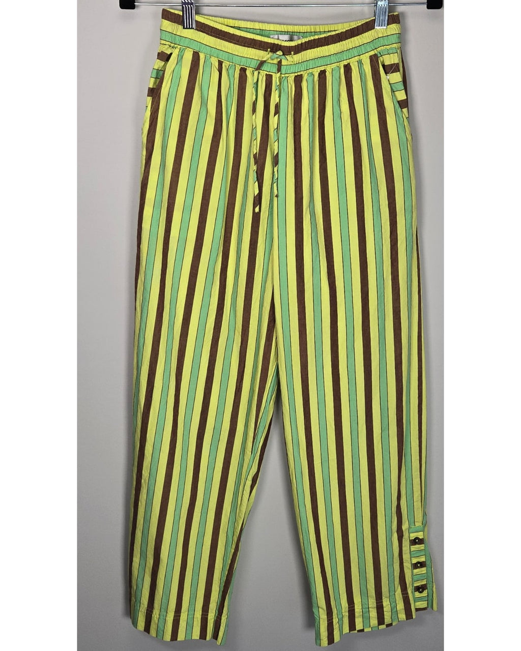 Damson Madder Striped Wide Leg Pants