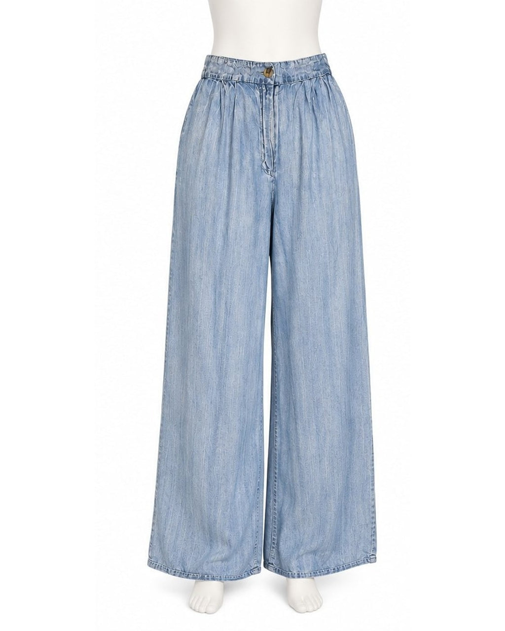 The Workshop Chambray Wide Leg Pants