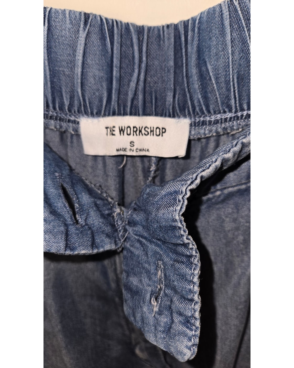 The Workshop Chambray Wide Leg Pants