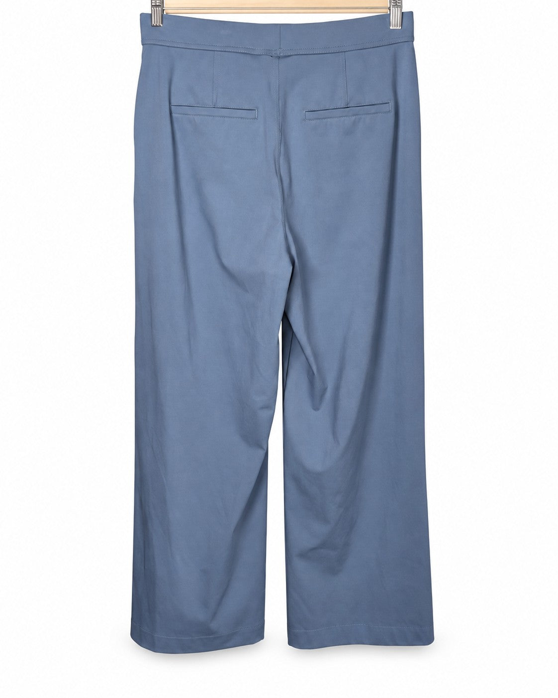 Blue Halara High Waisted Pocket Wide Leg Waffle Work Trousers, size M Regular – photo 4