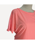 Zyia Twist Front and Crossback Short Sleeve Top