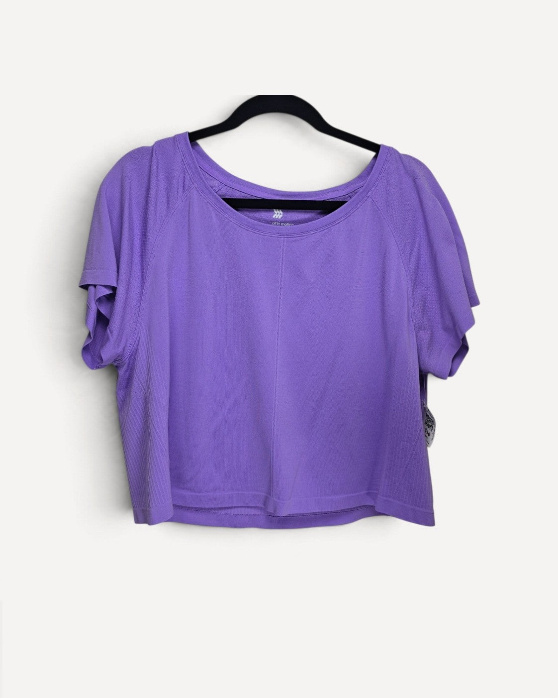 Purple All In Motion Activewear Top, size L