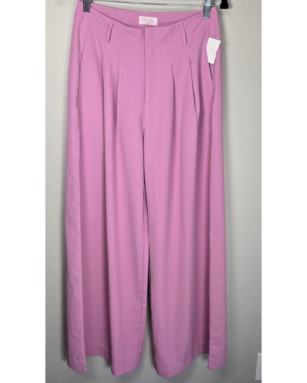 Pink Lily Smooth Woven Trousers