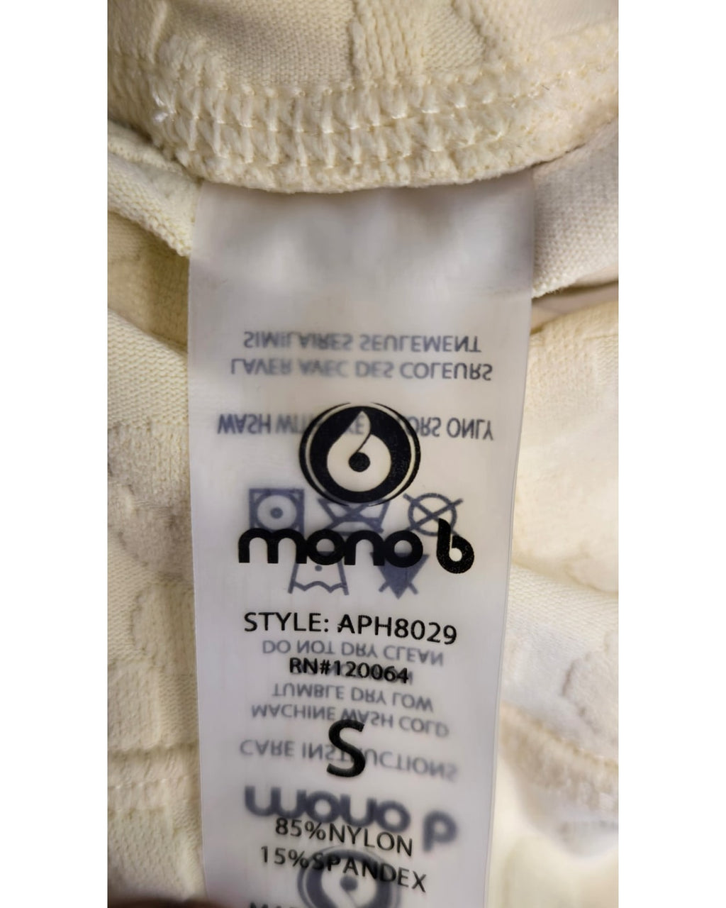 Mono B Textured High-Waist Leggings