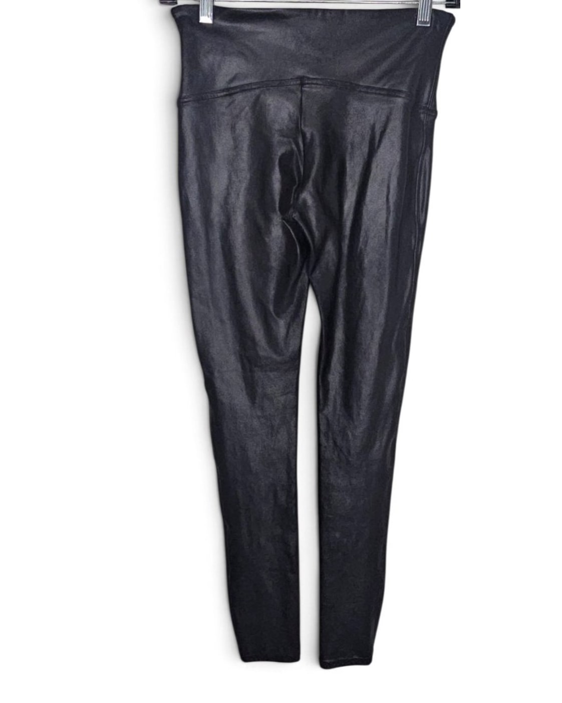 Black SPANXshape Faux Leather Leggings, size M – photo 4