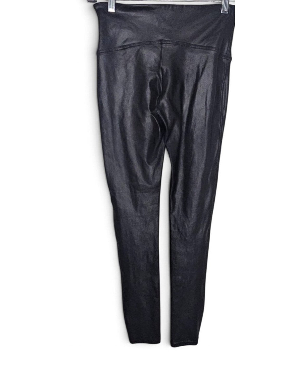 Black Spanxshape Faux Leather Leggings, size M – photo 4