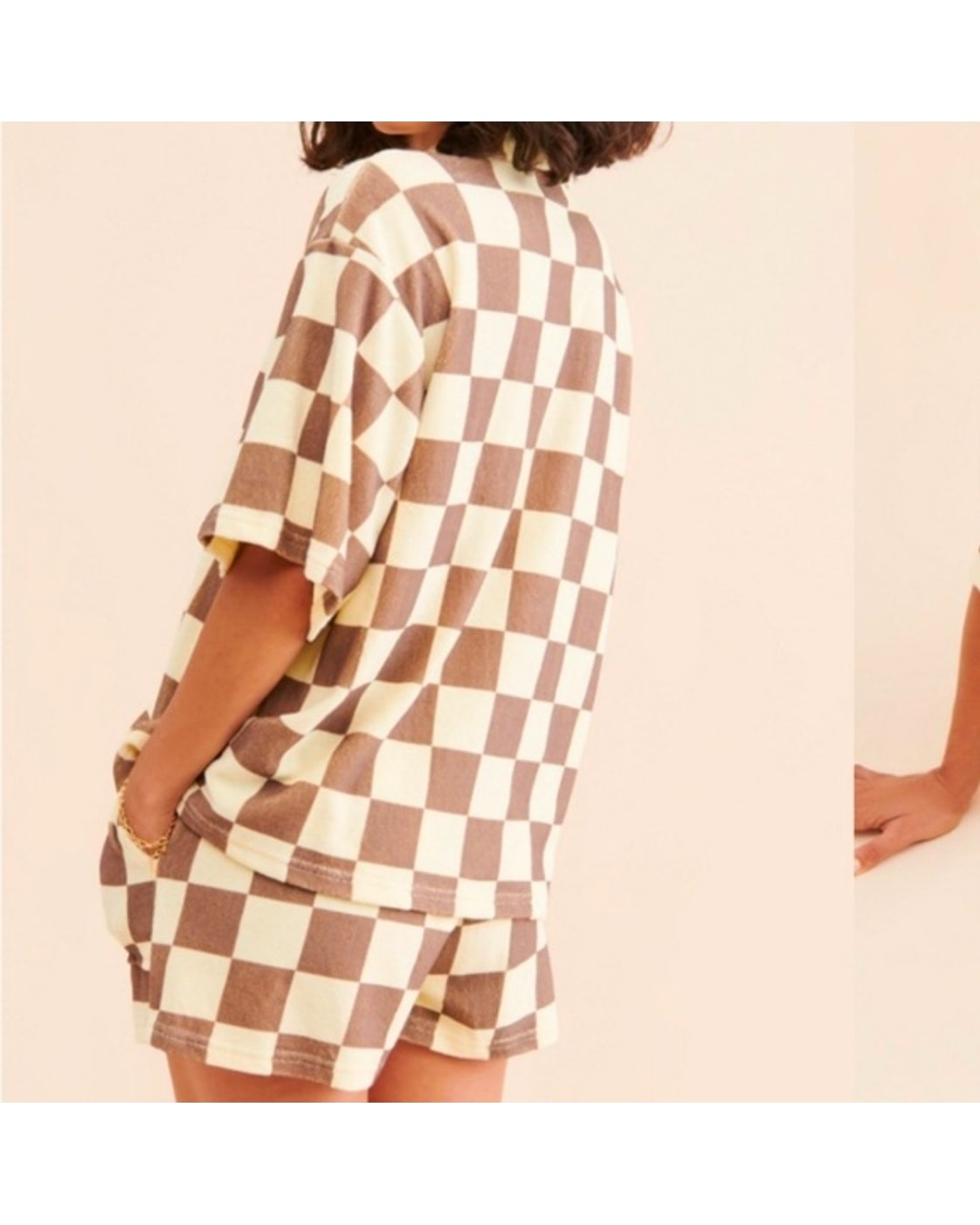 Ona Check Print Button Front Shirt