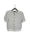 Vici Striped Button Front Sweater