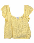 Haute Hippie Pointelle Knit Top