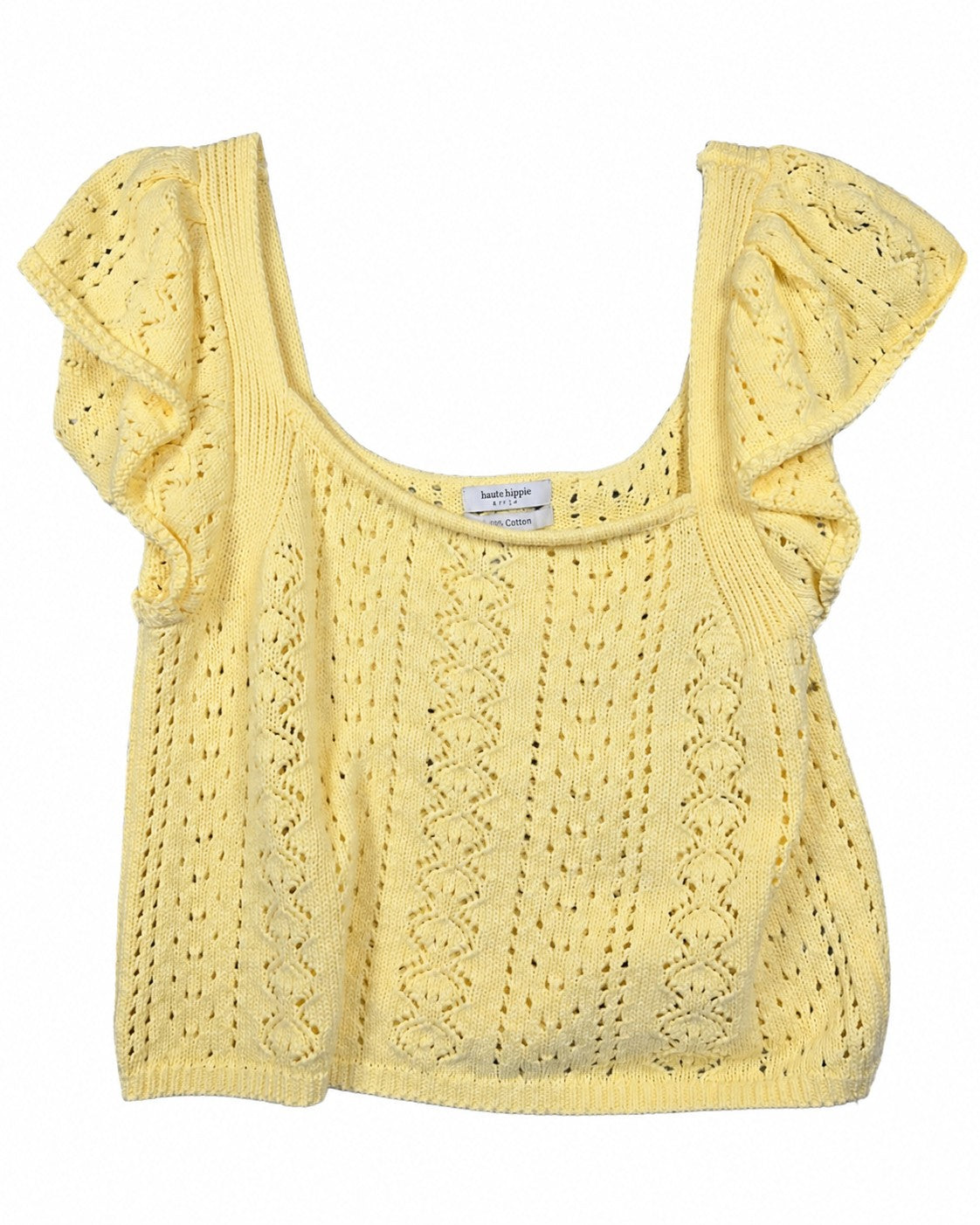 Haute Hippie Pointelle Knit Top