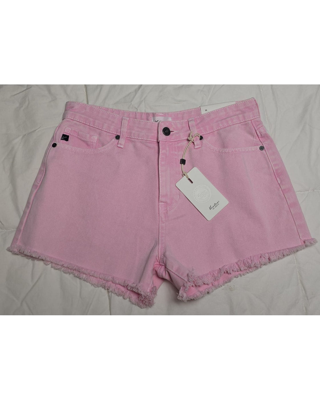 Kancan Frayed Hem Denim Shorts NWT