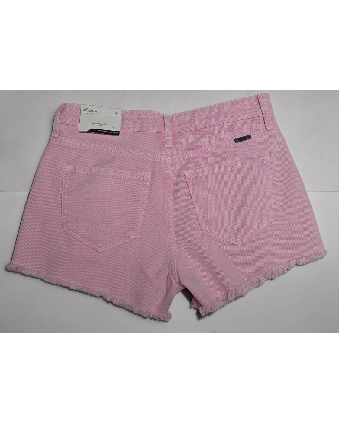 Kancan Frayed Hem Denim Shorts NWT