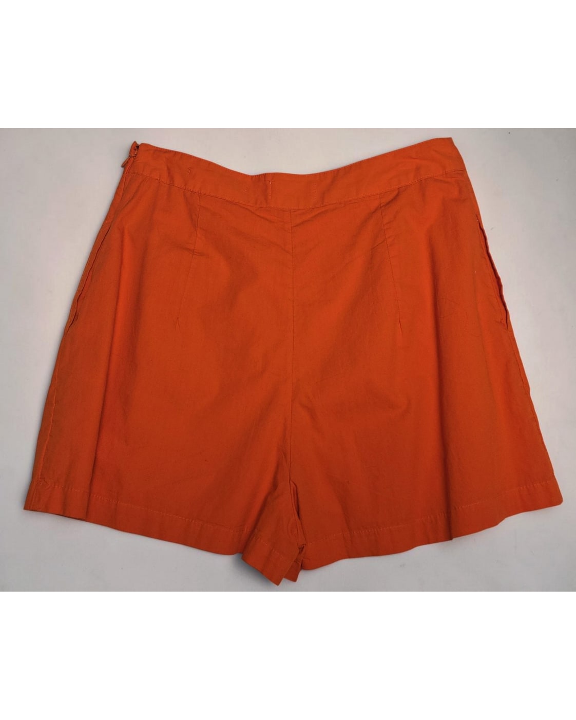 Orange Maeve Pleated Utility Shorts, size 4 – photo 3