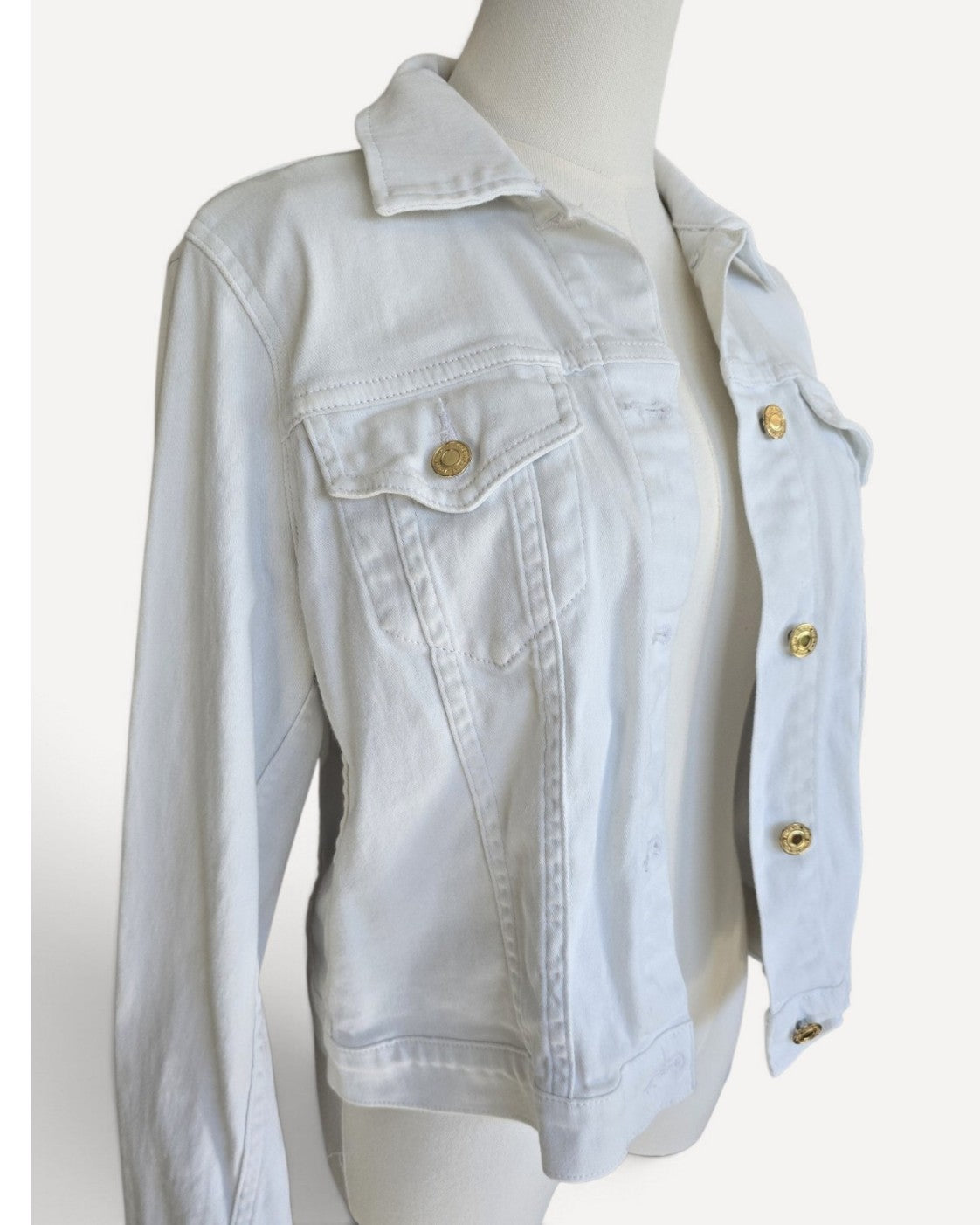 White Michael Kors Denim Jacket, size M