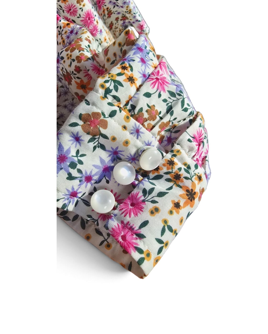 Mumthe Floral Button Front Blouse