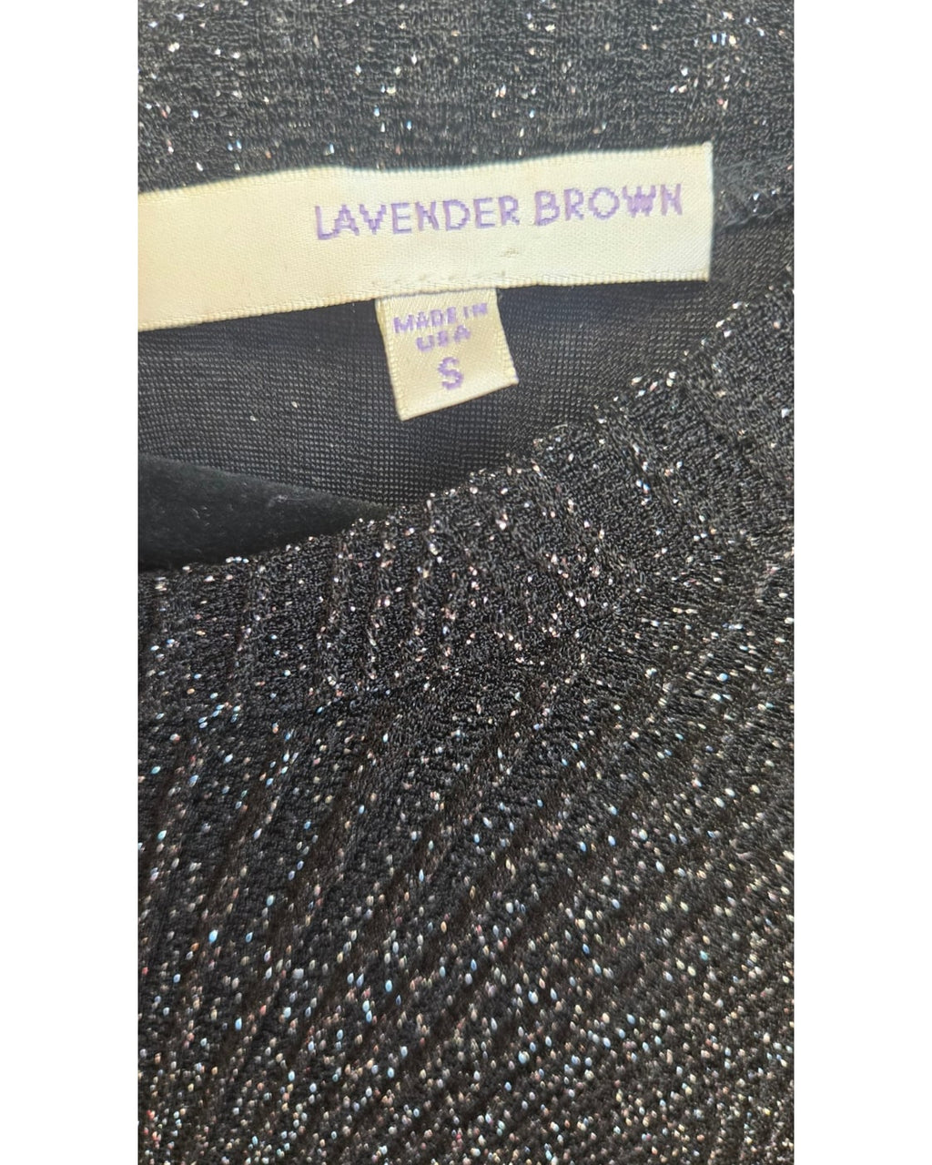 Lavender Brown Black & Silver Metallic Long Sleeve Open Back Bodycon Mini Dress