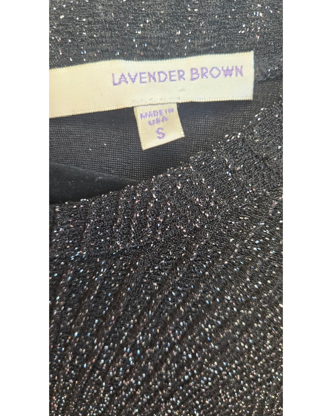 Lavender Brown Black & Silver Metallic Long Sleeve Open Back Bodycon Mini Dress