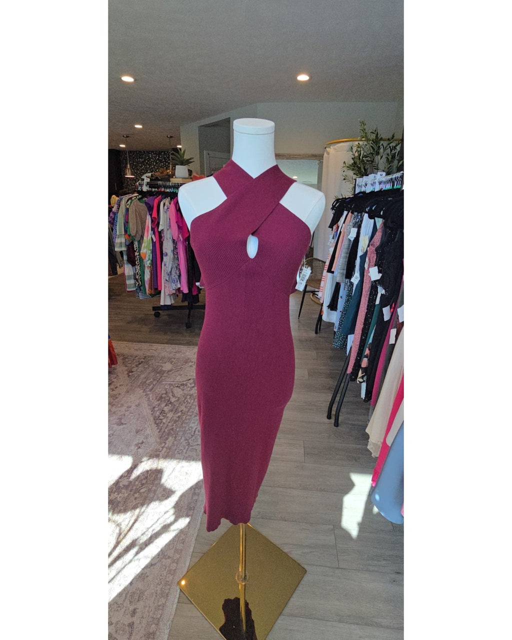 Banana Republic Ribbed Sweater Midi Dress