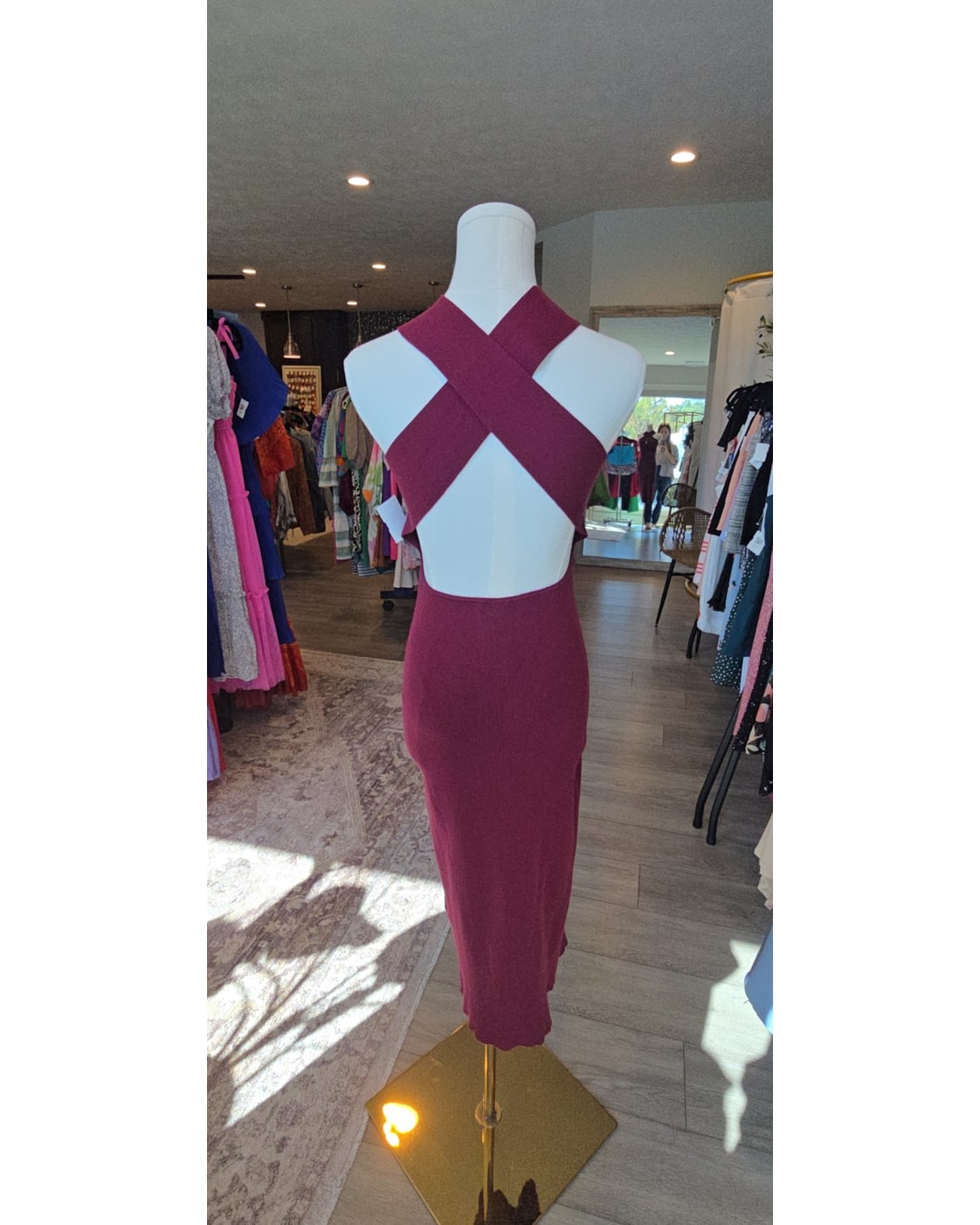 Banana Republic Ribbed Sweater Midi Dress