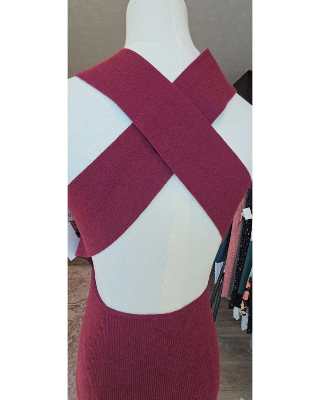 Banana Republic Ribbed Sweater Midi Dress