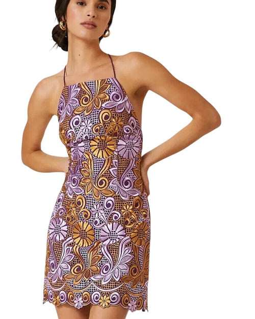 Purple Anthropologie Printed Mini Dress, size 16W