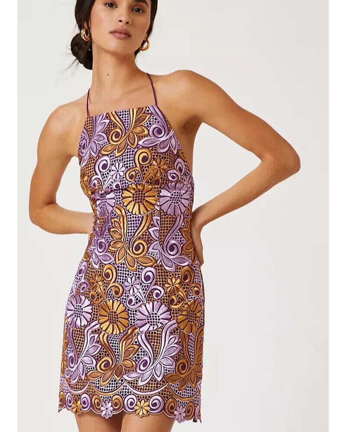 Anthropologie Printed Mini Dress