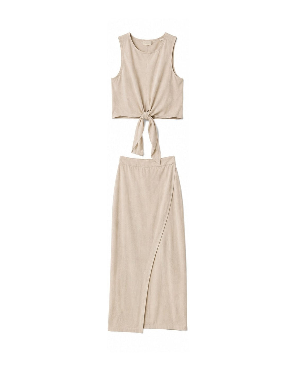 Vici Halter Midi Skirt and Crop Top Set