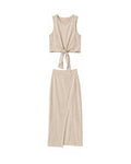 Vici Halter Midi Skirt and Crop Top Set