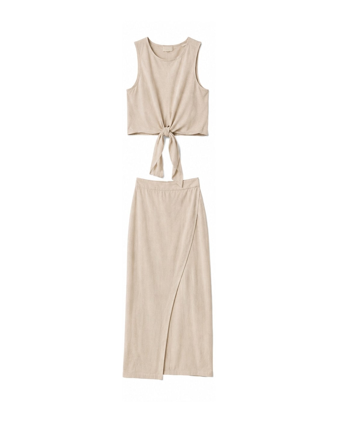 Vici Halter Midi Skirt and Crop Top Set