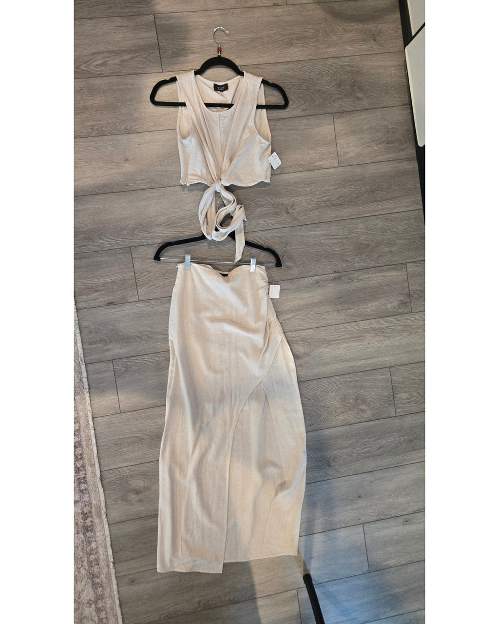 Vici Halter Midi Skirt and Crop Top Set