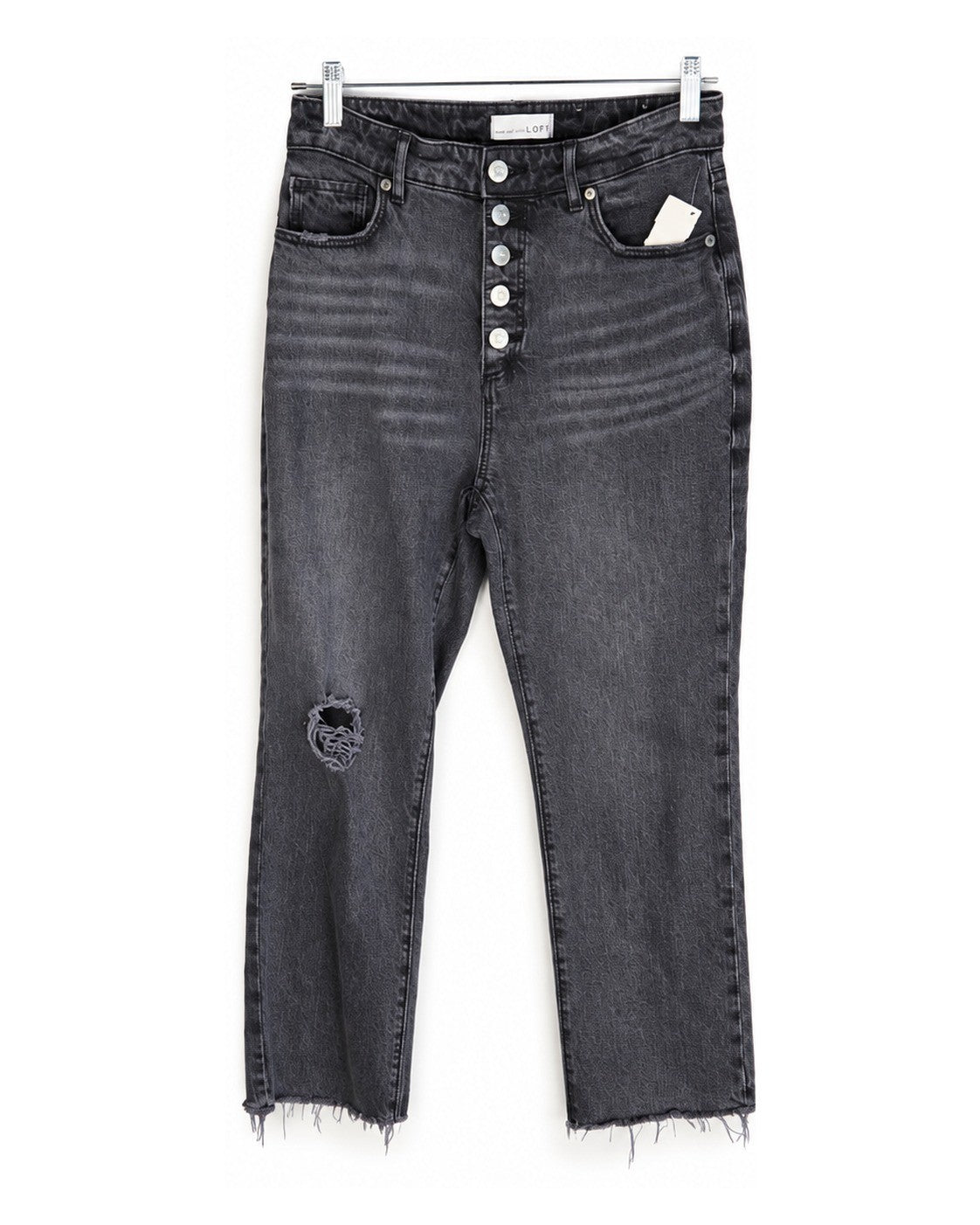 LOFT The Curvy Straight Crop Jeans