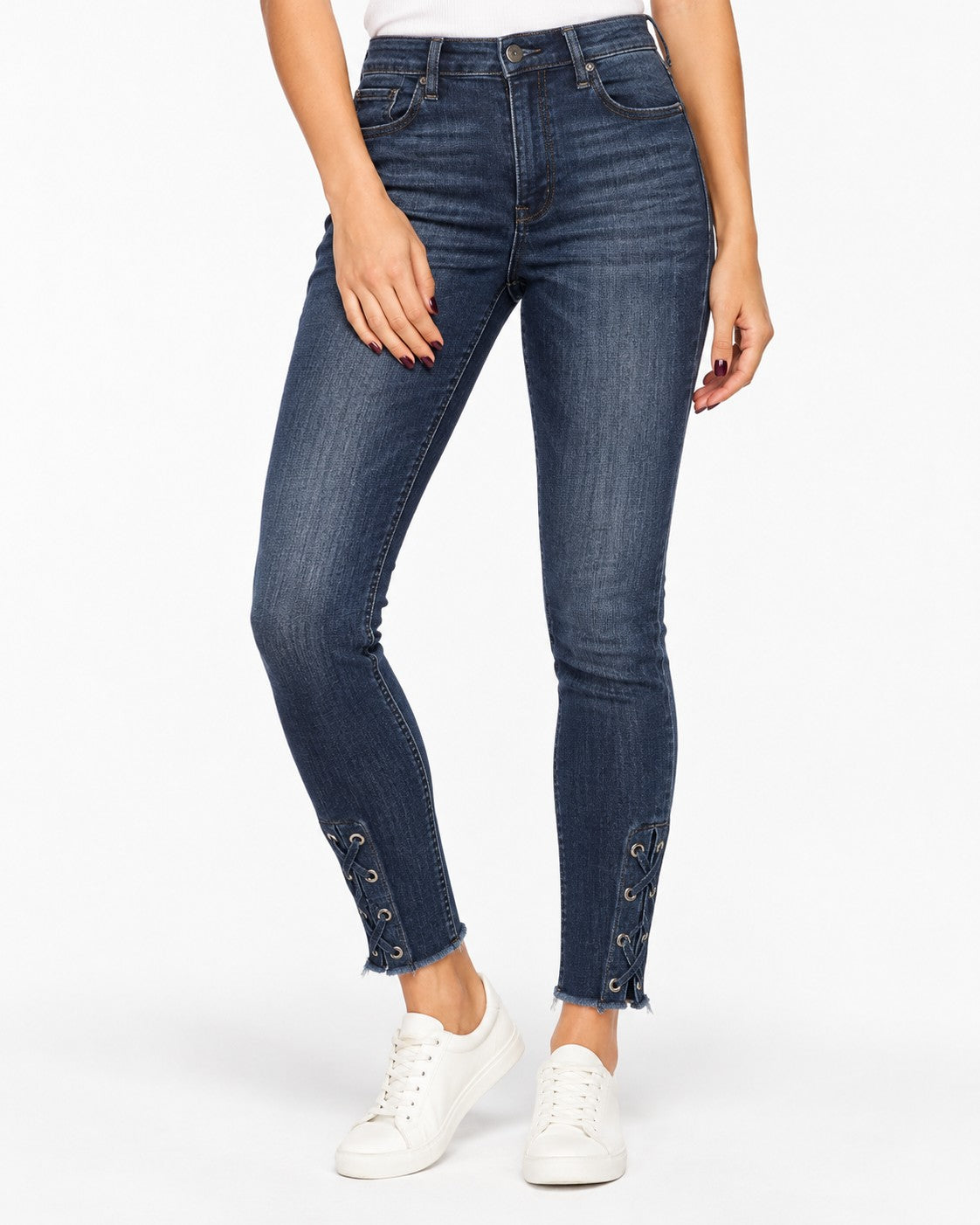 Express Denim Perfect Ankle Legging Super High Rise Jeans