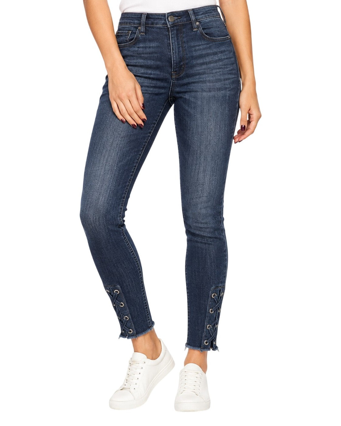 Express Denim Perfect Ankle Legging Super High Rise Jeans