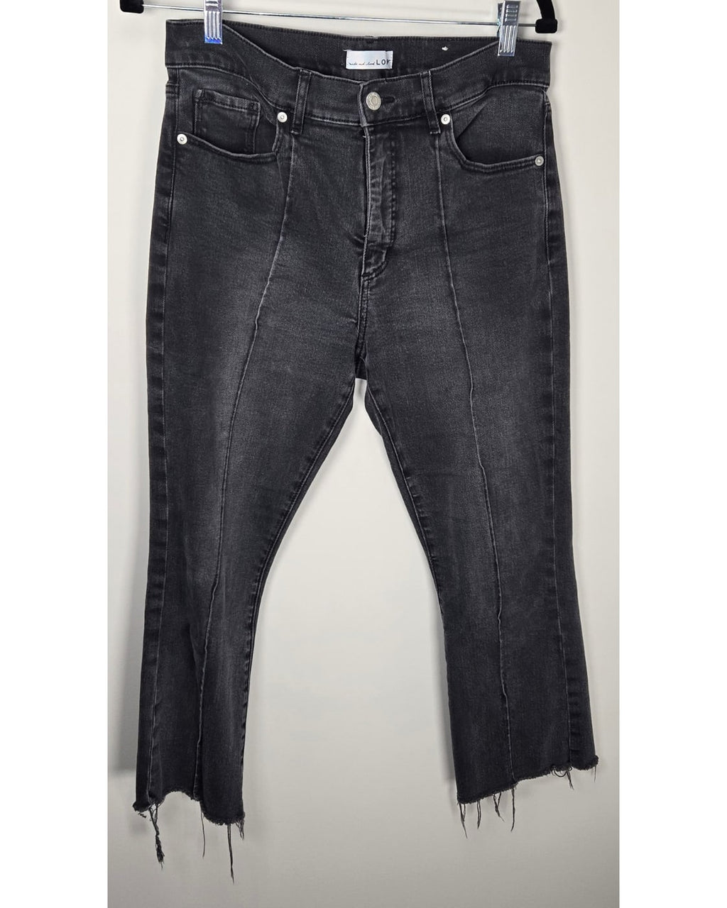 Loft Raw Hem Straight Jeans