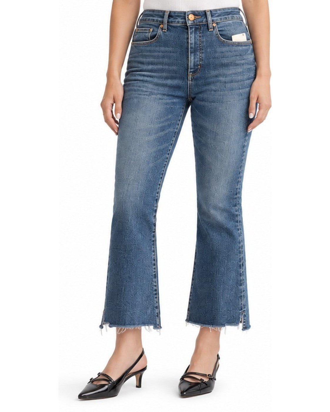 Loft Curvy High Waist Flare Crop