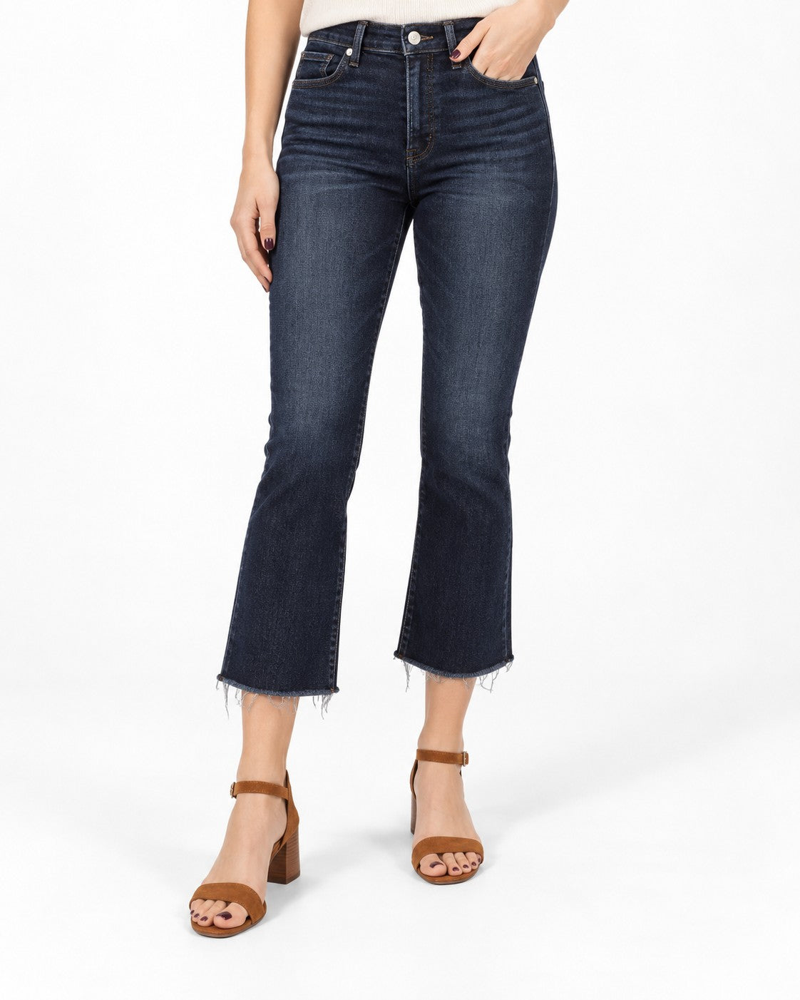 Abercrombie & Fitch Cropped Flare High Rise Jeans