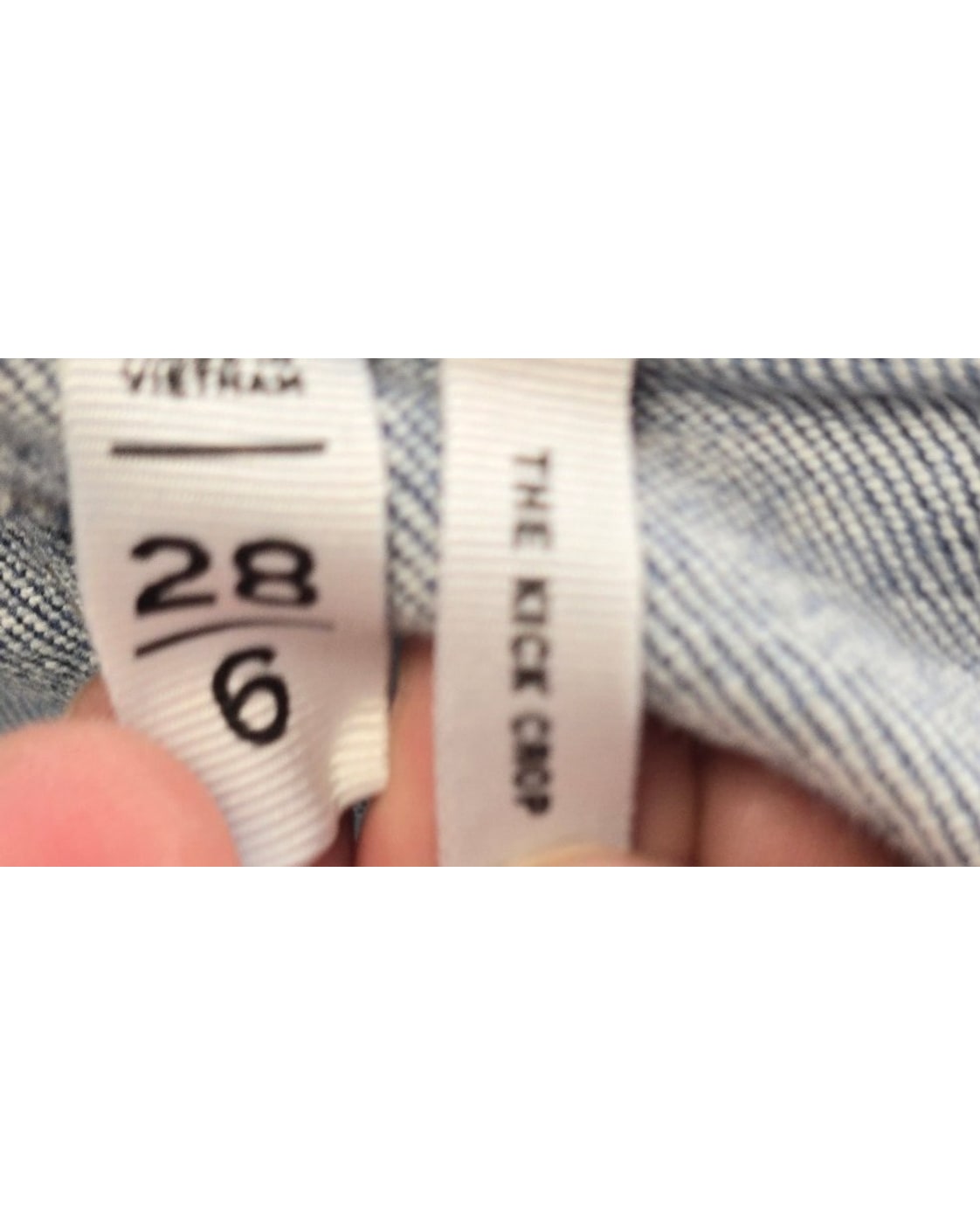 Loft Braided High Rise Kick Crop Jeans