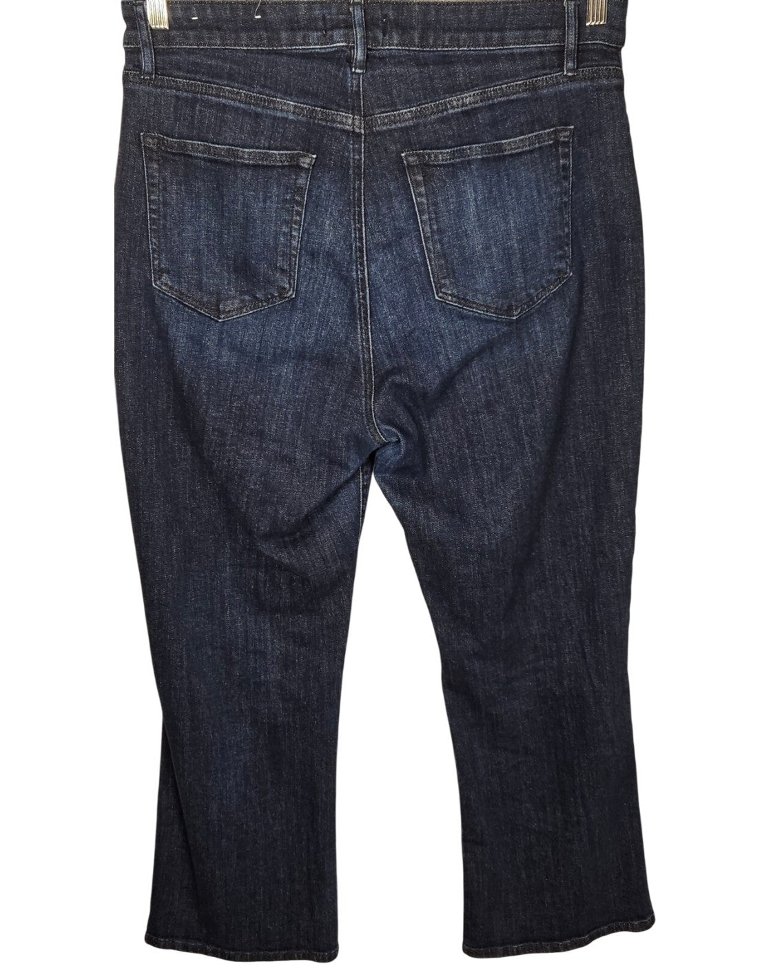 Blue Loft High Waist Button Front Crop Jeans, size 30 – photo 4