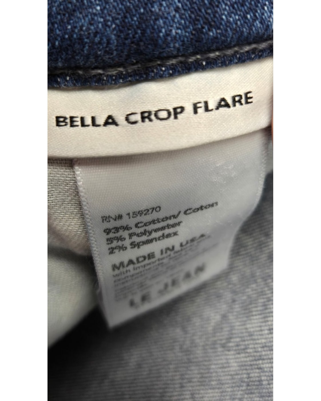 Le Jean Bella Crop Flare