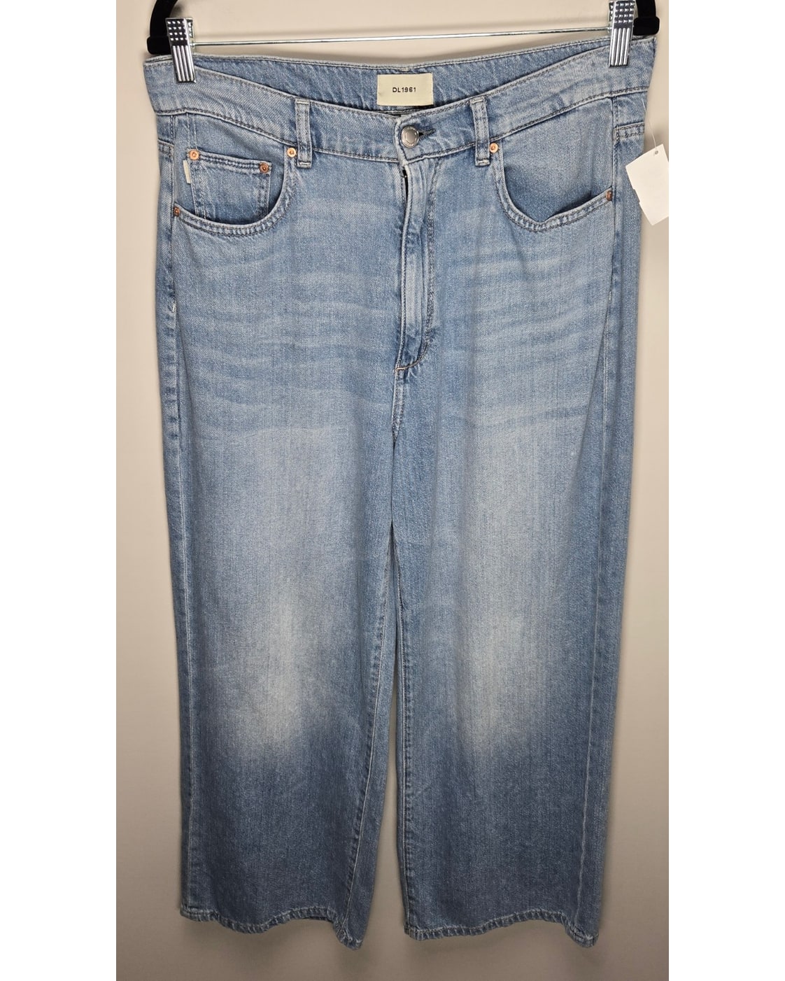 DL1961 Hepburn Wide Leg High Rise Ankle