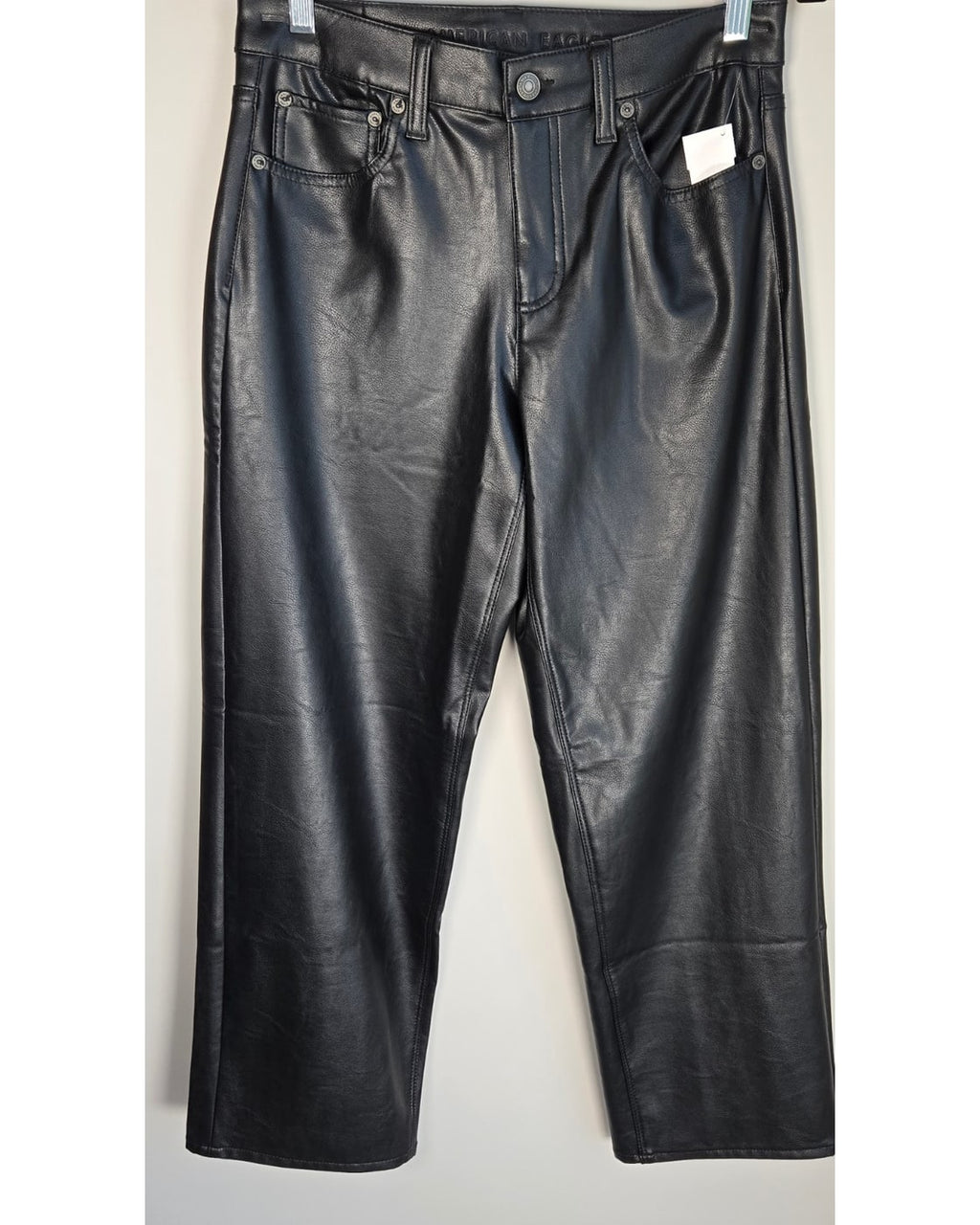 American Eagle Vegan Leather High-Waisted Pant