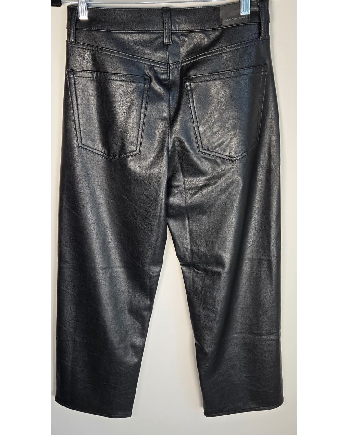 American Eagle Vegan Leather High-Waisted Pant
