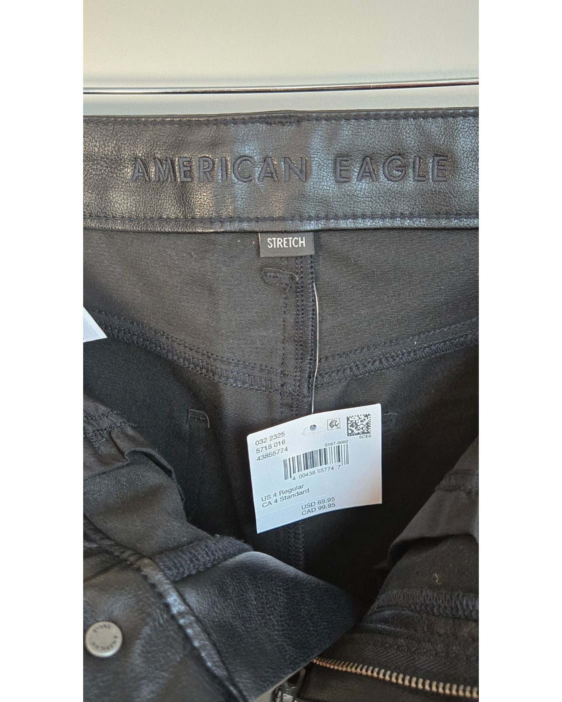 American Eagle Vegan Leather High-Waisted Pant