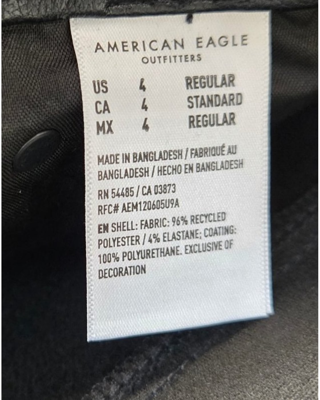 American Eagle Vegan Leather High-Waisted Pant