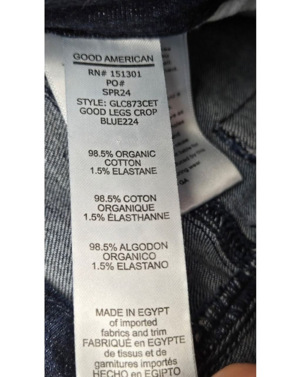 Good American Good Legs Crop